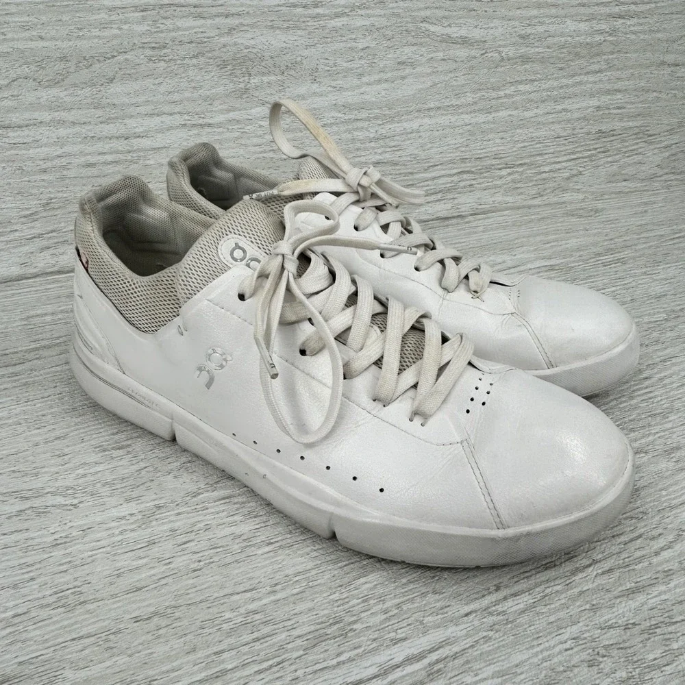 On Cloud The Roger Centre Court White Vegan Leather Sneakers Mens 11.5 48.99497